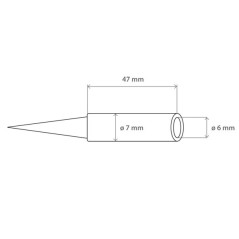 Soldeerbout-shop TIP N1-26 soldeerpunt spits 0.4mm