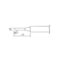 Soldeerbout-shop TIP N1-36 soldeerpunt plat 3mm