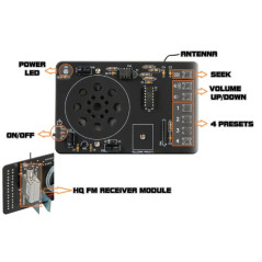 Velleman MK194 Digitale FM-radio Mini Kits bouwpakket