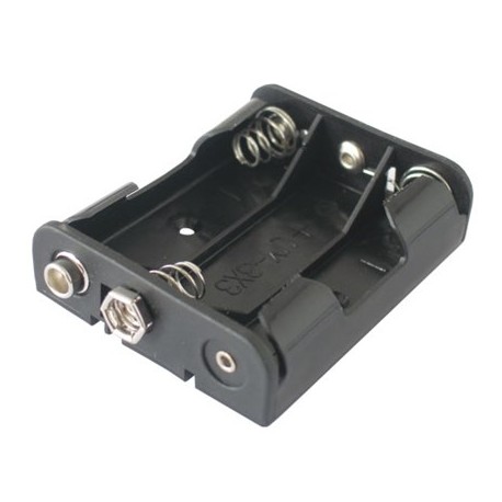 oortelefoon stapel Autonomie Soldeerbout-shop R6x3 Batterijhouder 3x AA met snap