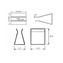 Velleman BH980 Batterijklem voor 9V blokbatterij