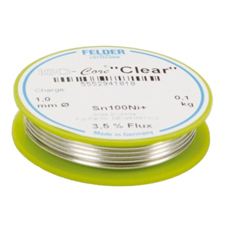 Felder ISO-core Clear soldeertin 0.5mm 100gram loodvrij met zilver