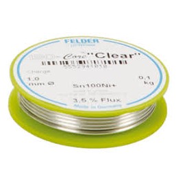 Felder ISO-core Clear soldeertin 0.75mm 100gram loodvrij met zilver