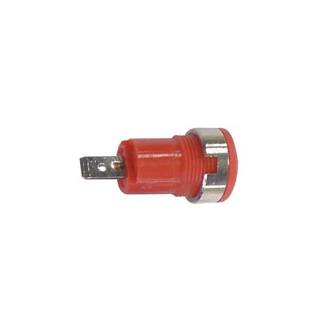 Velleman CM17R inbouwsocket voor banaanplug rood