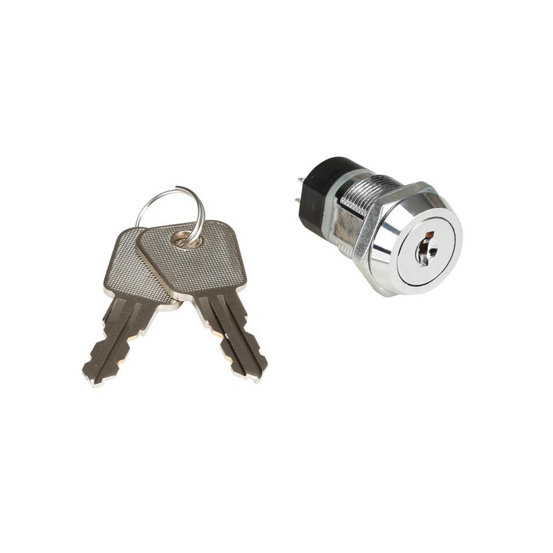 Velleman KS3 Sleutelschakelaar 2-Polig OFF-ON (DPST)